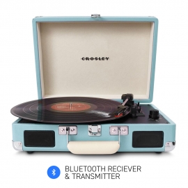 Crosley Cruiser Turquoise - Bluetooth Portable Turntable CRIW8005F-TU4