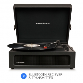Crosley Voyager Black - Bluetooth Portable Turntable CRIW8017B-BK4