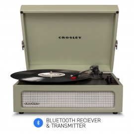 Crosley Voyager Sage - Bluetooth Portable Turntable CRIW8017B-SA4
