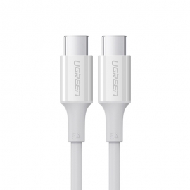 UGREEN 60552 USB-C 2.0 to TYPE-C Male to Male Data Cable 5A 2M White