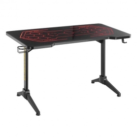 Brateck Gaming Desk with RGB Lighting 1360x660mm - Black BLD01-147