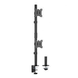 Brateck Vertical Pole Mount Dual-Screen Monitor Mount Fit Most 17'-32' Monitors, Up to 9kg per screen VESA 75x75/100x100 LDT57-C02V