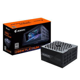 Gigabyte AORUS AP1200PM 1200W 80+ Platinum ATX Modular Power Supply, Digital LCD Monitor, Japanese Capacitors, RGB Fusion 2.0 GP-AP1200PM