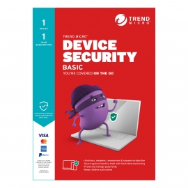 Trend Micro Device Security BASIC (1 Devices) 1Yr Subscription Retail Mini Box (Replaces Maximum Security) TICEWWMFXSBWEM