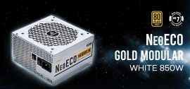 Antec NE 850w 80+ Gold, Fully-Modular, LLC DC, White 1x EPS 8PIN, 120mm Silent Fan, Japanese Caps, ATX Power Supply, PSU, 7 Years Warranty NE850G M White AU