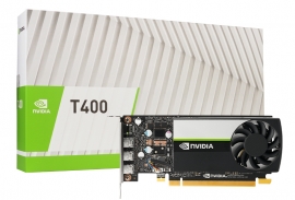 Leadtek nVidia Quadro Turing T400 Workstation GPU, 2GB GDDR6, PCI-E 3.0 x16, 384 NVidia CUDA Cores, 3x mDP 1.4 T400