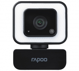 RAPOO C270L FHD 1080P Webcam - 3-Level Touch Control Beauty Exposure LED, 105 Degree Wide-Angle Lens, 