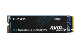 PNY CS1031 256GB NVMe SSD M.2 Gen3x4 1700MB/s 1500MB/s R/W 380TBW 2M hrs MTBF 5yrs wty ~250GB M280CS1031-256-CL