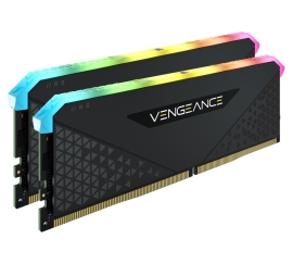 Corsair Vengeance RGB RS 64GB (2x32GB) DDR4 3600MHz C18 18-22-22-42 Black Heatspreader Desktop Gaming Memory CMG64GX4M2D3600C18