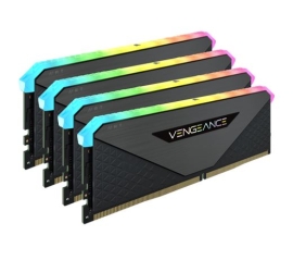Corsair Vengeance RGB RT 128GB (4x32GB) DDR4 3600MHz C18 18-22-22-42 Black Heatspreader Desktop Gaming Memory CMN128GX4M4Z3600C18