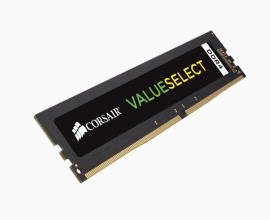 Corsair Value Select 8GB (1x8GB) DDR4 DIMM 2666MHz 1.2V C18 288pin 18-18-18-43 Desktop PC Memory CMV8GX4M1A2666C18