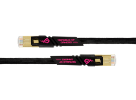 ASUS ROG CAT7 CABLE, Up to 600 MHz &10GB Transfer Rates CAT 7 RJ45 Universal Applicated, Nylon Braided, ROG Design