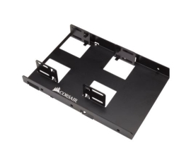 Corsair Dual Corsair 2.5' to 3.5' HDD SSD Mounting Bracket Adapter Rack Dock Tray Hard Drive Bay for Desktop Computer PC Case CSSD-BRKT2