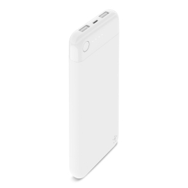 Belkin BOOST CHARGE Power Bank 10K with Lightning Connector - White (F7U046btWHT), $2500 Connected Equipment Warranty, 70 Hours More Battery Life