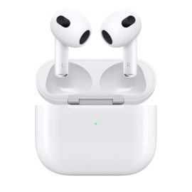 Apple AirPods (3rd generation) - White (MME73ZA/A), Amazing Sound Quality With Adaptive EQ, Sweat- And Water-Resistant (IPX4) , Force Sensor Control