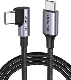 UGREEN 80714 USB-C 2.0 to Angle USB-C Cable Black 3M ACBUGN80714