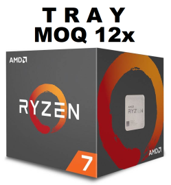 AMD Ryzen 7 2700X, 8 Cores AM4 CPU, 4.35GHz 20MB 105W No Fan MOQ 12 or Ship Install On MB 1YW (AMDCPU) (TRAY-P)(Clamshell Needed) (YD270XBGM88AF