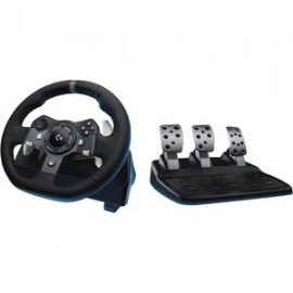 Logitech Driving Force G920 Gaming Steering Wheel - Cable - USB - Xbox One, Pc 941-000126