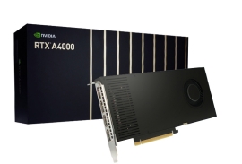 Leadtek nVidia RTX A4000 16GB Workstation Graphics Card GDDR6, ECC, 4x DP 1.4, PCIe Gen 4 x 16, 140W, Single Slot Form Factor, VR Ready