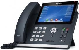 Yealink T48U 16 Line IP phone, 7' 800x480 pixel colour touch screen, Optima HD voice, Dual Gigabit Ports, 1 USB port for BT40/WF40/Recording, (T48S), SIP-T48U