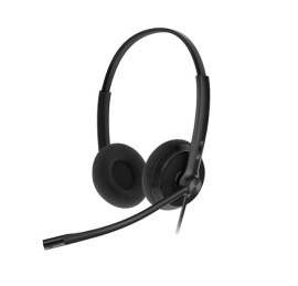 Yealink YHS34 Lite Dual Wideband Noise-Canceling Headset, Binaural Ear, RJ9, QD Cord, Foamy Ear Cushion, Hearing Protection, YHS34L-D