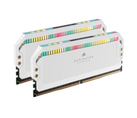 Corsair Dominator Platinum RGB 32GB (2x16GB) DDR5 UDIMM 5600Mhz C36 1.25V White Desktop PC Gaming Memory, CMT32GX5M2B5600C36W
