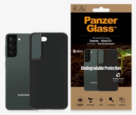 PanzerGlass Biodegradable Case Samsung Galaxy S22+ - Black (0375), Compatible with wireless charging, Military Grade Standard (MIL-STD-810H)