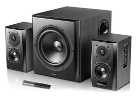 Edifier S351DB 2.1 Bluetooth Multimedia Speakers w/Subwoofer - 3.5mm/Optical/BT 4.1 AptX Wireless Sound/ Remote Control/8inch Booming Subwoofer