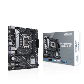 ASUS PRIME B660M-K D4 Intel LGA 1700 mATX Motherboard PCIe4.0, 2xM.2, DDR4, HDMI, D-Sub, Realtek 1Gb Ethernet, ASUS Light Control PRIME B660M-K D4