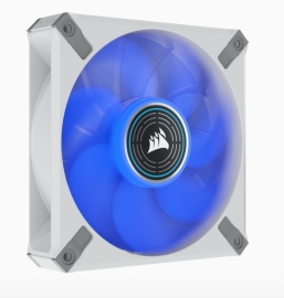 Corsair ML ELITE Series, ML120 LED ELITE WHITE, 120mm Magnetic Levitation Blue LED Fan with AirGuide, Single Pack CO-9050128-WW