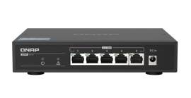 QNAP QSW-1105-5T Instantly upgrade your network to 2.5GbE connectivity 5xPorts 5x2.5GbE