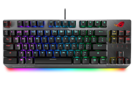 ASUS X802 STRIX SCOPE NX TKL/NXBL/US NX TKL 80% Wired Mechanical RGB Gaming Keyboard for FPS Games, ROG NX Switches, Stealth Key, Aluminium Frame, RGB