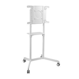 Brateck Rotating Mobile Stand for Interactive Display Fit 37"-70" Up to 70Kg - White VESA 200x200,400x200,300x300,600x200,350x350,400x400,600x400