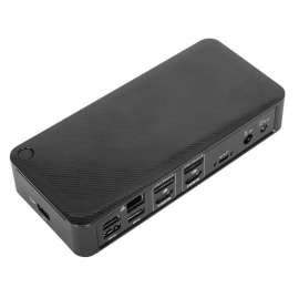 Targus Universal USB-C Dual Video 4K Docking Station With 100W Power - Dual DisplayPort or HDMI, 4x USB 3.0, 1x USB-C 3.1, Gigabit Ethernet