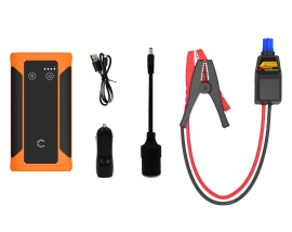 Cygnett ChargeUp Auto 10K mAh Jump-Starter & Power Pack - Orange (CY3577CHAUT), Ultra-Safe 8 Point Safety System, Holds charge for up to 12 months