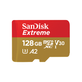SanDisk 128GB Extreme microSDXC UHS-I Card SDSQXAA-128G-GN6MN