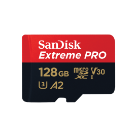 SanDisk 128GB Extreme PRO microSDXC UHS-I Card SDSQXCD-128G-GN6MA