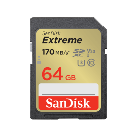 SanDisk 64GB Extreme SD UHS-I Card SDSDXV2-064G-GNCIN