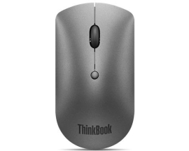 LENOVO ThinkPad Bluetooth Silent Mouse - Dual-Host Bluetooth 5.0 to Switch Between 2 Devices,DPI Adjustment: 2400, 1600, 800, 1YR Battery Life 4Y50X88824
