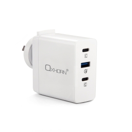 Oxhorn 100W USB Type-C fast Charger, 2x USB-C, 1x USB-A Fast Charger NB-PD100