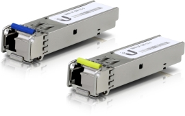 Ubiquiti UFiber SFP Single-Mode BiDi Fiber Module, 1 Gbps, 3km Distance, 2-Pack UACC-OM-SM-1G-S-2