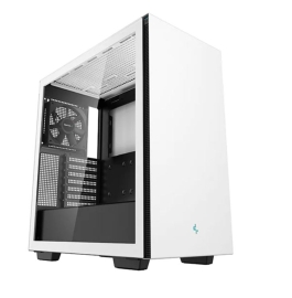 Deepcool CH510 White Mid-Tower ATX Case, ABS+SPCC+Tempered Glass, 1 x 120mm Pre-Installed Fans, 2 x 3.5" Drive Bays, 7 x Expansion Slots R-CH510-WHNNE1-G-1