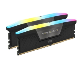Corsair Vengeance RGB 32GB (2x16GB) DDR5 UDIMM 5200MHz C40 1.25V Desktop Gaming Memory Black CMH32GX5M2B5200C40