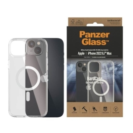 PanzerGlass HardCase MagSafe Compatible Apple iPhone 14 Plus - Clear (0411),3x Military Grade Standard,Scratch resistant,Shock resistant,Antibacterial 411