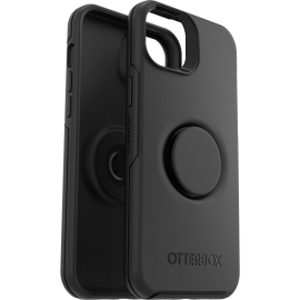 OtterBox Apple iPhone 14 Plus Otter + Pop Symmetry Series Antimicrobial Case - Black (77-88743), Durable Protection, Swappable PopTop 77-88743