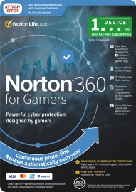 Norton 360 For Gamers Empower 50GB AU 1 User 1 Device OEM 21433641