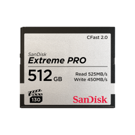 SanDisk 512GB Extreme PRO CFast 2.0 Memory Card (SDCFSP-512G-G46D)