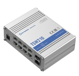 Teltonika | TSW210| Industrial Unmanaged Switch 2xSFP 8xGbE 1000Mbps 7-57 VDC TT.TSW210
