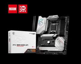 MSI MPG B650 EDGE WIFI AMD AM5 ATX Motherboard, 4x DDR5 ~128GB, 2x PCI-E x16, 1x PCI-E x1, 3x M.2, 6x SATA, 2x USB2.0, 7x USB 3.2, 1x USB-C MPG B650 EDGE WIFI