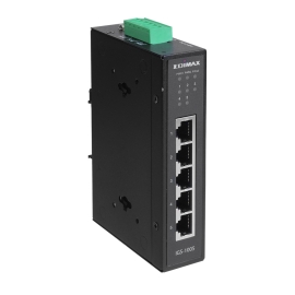 Edimax IGS-1005 Industrial 5-Port Gigabit Din-Rail Switch,5 x RJ-45 10/100/1000Base-T Gigabit Ports IGS-1005